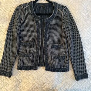 MAJE jacket - blue and silver